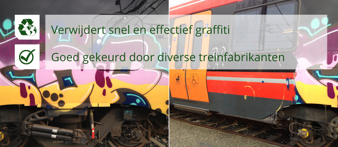 Verwijderen van graffiti op treinen, bussen, metro's en trams